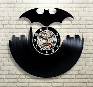 LDL4069# バットマン ダークナイト レコード盤 壁掛け時計 ウォールクロック ウォッチ 30cm