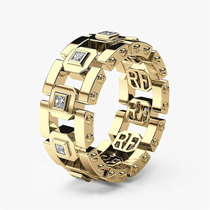 WJ107#高品質 限定販売 指輪 輪の形 ダイヤモンド アクセサリー リング 透かし彫り オシャレ 色とサイズ選択可