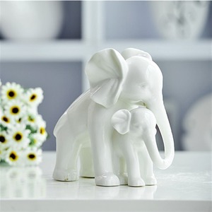 LDL1034# 象 動物 リビング 彫像 インテリア オブジェ ホームデコレーション ギフト 結婚祝い プレゼント 家族 親子 母子