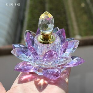 LDL529#mi lotus. flower type atomizer perfume puff .-m bottle interior fine clothes fine clothes stylish refilling container desk 