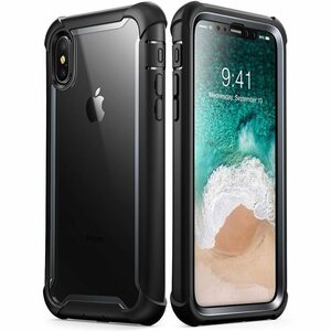 CSN616#iphone Xs Maxケース6.5インチAresシリーズフルボディの頑丈なクリアバンパーケース、内蔵スクリーンプロテクター付き