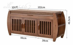 LDL4157# 入口 シンプル 現代 シューズラック 玄関 楠竹 収納 仕切りラック DIYシューズラック 100CM