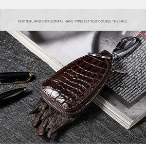 LDL609#wani leather. key holder key case men's fashion crocodile leather original leather present business 