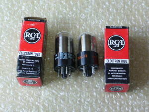 【真空管】RCA　６ＡＨ４GT ×2本　三極管　　アンプ回路例つき