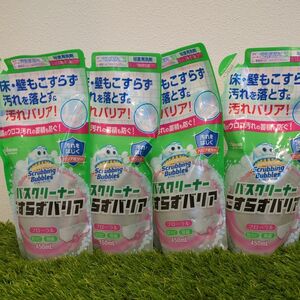 【新品】ジョンソン スクラビングバブル バスクリーナー こすらずバリア フローラル450ml 浴室用洗剤 詰め替え