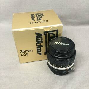 060509 259260 Nikon ニコン 28mm 1:2.8 カメラレンズ ブラック ジャンク品