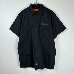 USA古着 Dickies 企業系 シャツ 半袖 BOSE L1 ブラック L