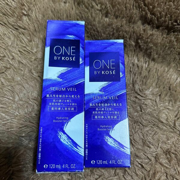 ONE BY KOSE ワンバイコーセー セラム ヴェール　美容液　120ml 2本　未使用