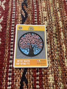  manhole card Gifu prefecture height mountain city D001