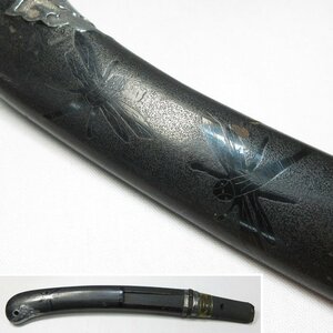 [G2450] era armor sword fittings exterior short sword ... insect black stone eyes ground .. map paint scabbard 