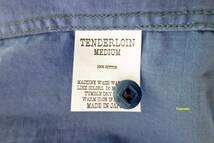 【Mサイズ　】Tenderloin テンダーロイン 半袖 ワークシャツ M 青_画像6