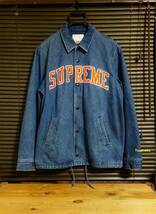 【Mサイズ】Supreme 13AW Denim Coaches jacket デニム コーチジャケット 青 インディゴ Indigo_画像10