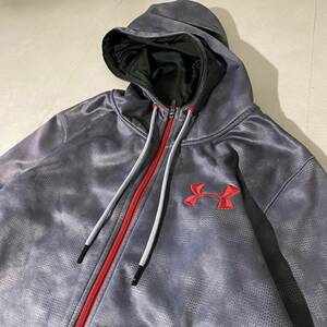 UNDER ARMOUR アンダーアーマー ジャージ フルジップパーカー カモフラ 裏起毛【LG】 