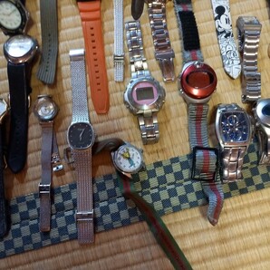 腕時計 まとめて ジャンク エルジン G-SHOCK GUESS LANCEL ALBA TIMEFORCE CASIO BABYーG COACH Mickey SEIKO NIKE 等々の画像7