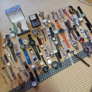 腕時計 まとめて　ジャンク　エルジン　G-SHOCK　GUESS　LANCEL ALBA TIMEFORCE CASIO BABYーG COACH Mickey　SEIKO NIKE　等々