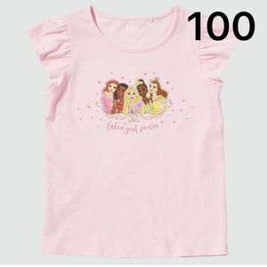 Tシャツ カットソー　ユニクロ　UNIQLO 子ども服　半袖　ディズニー　プリンセス　100