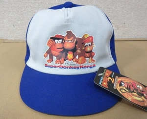 S5835 unused super Donkey Kong 2ti comb -&titi- cap hat 54cm blue blue 