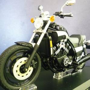 1/12 ヤマハ V-MAX YAMAHA Vmax ブラック2  アオシマ完成品ダイキャスト アオシマ文化教材社の画像8