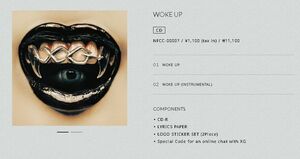 XGの最新トラック「WOKE UP」初回限定生産CD◆オンラインチャットコード&トレカ(COCONA)付