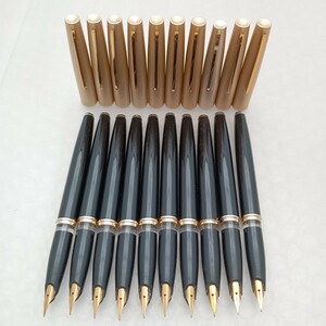 407 万年筆 10本セット ペン先 18K PLATED等 レトロ ヴィンテージ 文房具 筆記具 筆記用具 筆記未確認