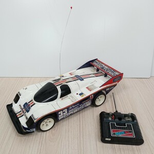 453 junk Vintage radio-controller Taiyo RC Porsche 962C PORSCHE twin motor for competition radio-controller radio controlled car remote control operation not yet verification 