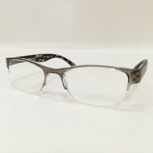 105 美品 博士ルーペ PFI 2.50 リーディンググラス 老眼鏡 メガネ 眼鏡フレーム アイウェア ハーフリム メンズ レディース ケース クロス付