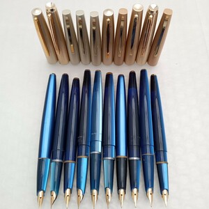 493 万年筆 10本セット ペン先 14K GOLD PLATED等 レトロ ヴィンテージ 文房具 筆記具 筆記用具 筆記未確認