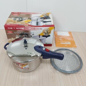 B52 pressure cooker stainless steel 3 layer low pressure cooker 5L approximately .... single-handled pot preliminary gasket attaching me Zara attaching recipe attaching IH100*200V electromagnetic ranges correspondence diameter 22cm