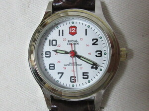 ◆動作品 ROYAL CROWN レディース クォーツ 3針 腕時計 TM-303L