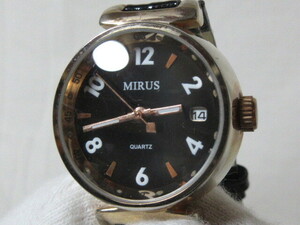 ◆電池切れ　MIRUS　レディース　クォーツ　3針カレンダー付　腕時計　L8002