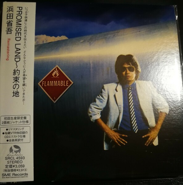 帯付　浜田省吾　 美品　PROMISED LAND 紙ジャケット ミュージックCD　2024 0519出品　帯付専門店　匿名迅速発送　曲目画像掲載　送料無料