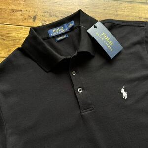 [ не использовался ] Polo Ralph Lauren Polo Ralph Lauren рубашка-поло с коротким рукавом черный M размер стрейч сетка олень. . Polo 