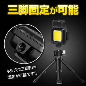 LED 投光器 ミニライト 小型 作業灯 5個セット 照明 懐中電灯 防水 万能カラビナキーホルダーセット 災害対策 散歩にもの画像8