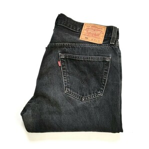 USA製 90s リーバイス 501 先染めブラックデニムパンツ W36　Levi's　