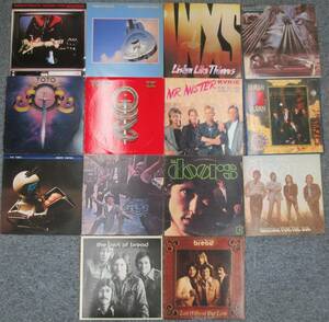 w002* western-style music Rock LP record 14 collection summarize TOTO(US record ) / DIRE STRAITS / doors / DURAN DURAN lock te. Ran toto door z