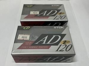 No.1 未開封 TDK カセットテープ AD120 ノーマルポジション TYPE I NORMAL POSITION Normal Bias 120μs EQ 4個