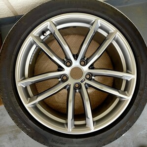 ◆バリ山 BMW純正 Double Spoke 662M 18x8+30/9J+44 5H112 G30 G31 スープラ Z4 ミニクロスオーバー ピレリ 245/45R18 (検RAYS ADVAN) の画像2