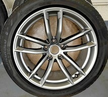 ◆バリ山 BMW純正 Double Spoke 662M 18x8+30/9J+44 5H112 G30 G31 スープラ Z4 ミニクロスオーバー ピレリ 245/45R18 (検RAYS ADVAN)　_画像4