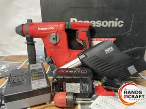 ◆【中古品】Panasonic パナソニック EZ7881 ハンマドリル ケース・充電器・バッテリー×2付き