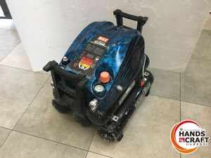 ◇【ジャンク品扱い】MAX AK-HH1270E 高圧専用 コンプレッサ サブタンク・連結チャック付 限定色 ガイアブルー