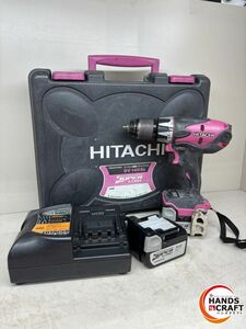 ♪日立　振動ドライバドリル(バッテリー2個、充電器付)　DV14DSL　HITACHI【中古】