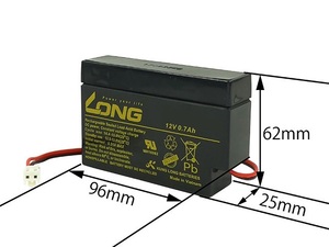  новый товар! LONG воздухо-непроницаемый type MF защита аккумулятор 12V0.7Ah Maintenance Free автомобильный аккумулятор -