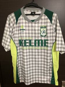 KELME ケルメ　ゲームシャツ　ユニホーム　Ｌサイズ（USED）～サッカー、フットサル、スポーツ、チェック柄～