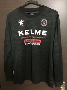 KELME ケルメ　ゲームシャツ ユニホーム　黒　Ｌサイズ（USED）～サッカー、フットサル、ロンＴ、各種スポーツ～