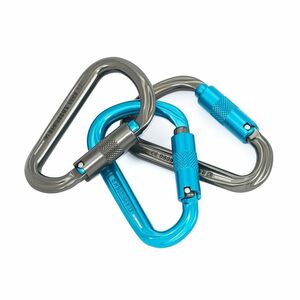 ISC HMS Karabiner 3-Pack Titanium/Turquoise カラビナ 3個パック チタン/ターコイズ