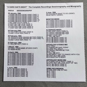 THE BEATLES 紙ジャケ 2CD 「A HARD DAY’S NIGHT」THE COMPLETE RECORDINGS SESSIONOGRAPHY & MIXOGRAPHY SILENT KNIGHTの画像7