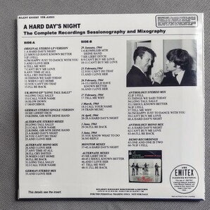 THE BEATLES 紙ジャケ 2CD 「A HARD DAY’S NIGHT」THE COMPLETE RECORDINGS SESSIONOGRAPHY & MIXOGRAPHY SILENT KNIGHTの画像2