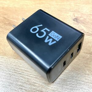 65W PD QC3.0 対応 USB GaN 搭載 充電器　新品(充電可否のみ確認)