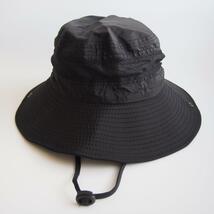 帽子 レディース つば広 日焼け防止 紫外線対策 サファリハット ブラック_画像2