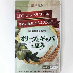 和漢の森　オリーブ＆ギャバの恵み　60粒　GABA 血圧 コレステロール ギャバ サプリ オリーブ ストレス ストレス サプリメント